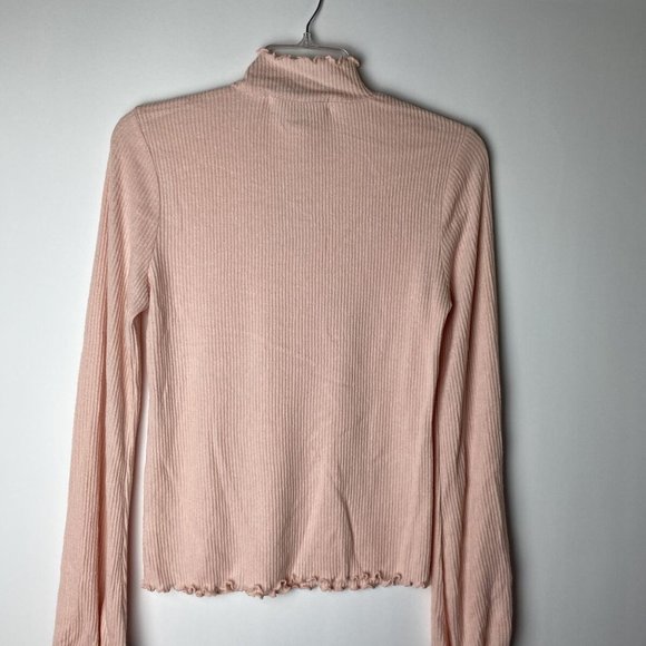 American Rag Long Sleeve Mock Neck Top Size L/XL  -Rose Smoke- - Picture 2 of 7